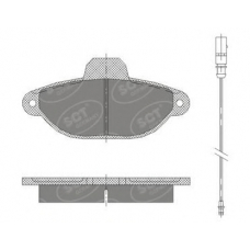 SP 414 PR SCT Комплект тормозных колодок, дисковый тормоз