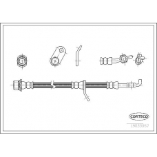 19033057 CORTECO Тормозной шланг