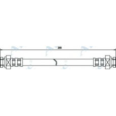 HOS3240 APEC Тормозной шланг