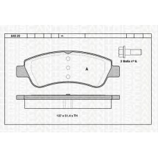 8110 28029 TRIDON Brake pads - front