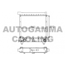100513 AUTOGAMMA Радиатор, охлаждение двигателя