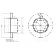 BG9015 DELPHI Тормозной диск