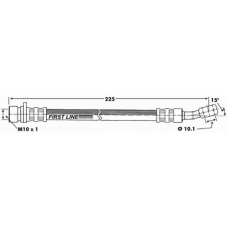 FBH6620 FIRST LINE Тормозной шланг