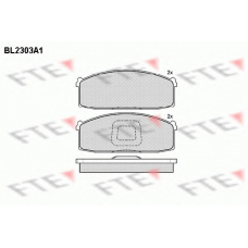 BL2303A1 FTE Комплект тормозных колодок, дисковый тормоз