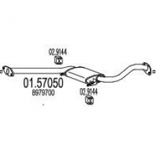01.57050 MTS Средний глушитель выхлопных газов