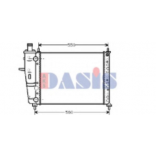 081480N AKS DASIS Радиатор, охлаждение двигателя