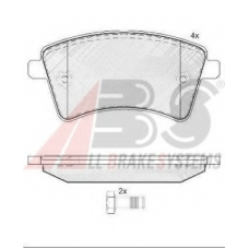 P 68 044 ABS Комплект тормозных колодок, дисковый тормоз