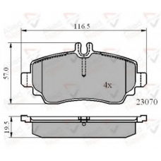 ADB01318 COMLINE Комплект тормозных колодок, дисковый тормоз