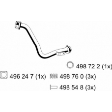 233415 ERNST Труба выхлопного газа