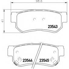 N-1233 COBREQ Комплект тормозных колодок, дисковый тормоз