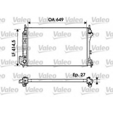 732947 VALEO Радиатор, охлаждение двигателя