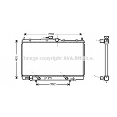 HDA2100 AVA Радиатор, охлаждение двигателя