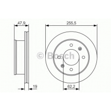 0 986 479 S21 BOSCH Тормозной диск