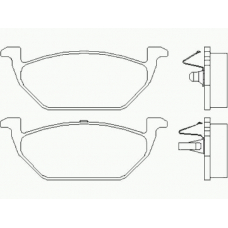 P 85 041 BREMBO Комплект тормозных колодок, дисковый тормоз