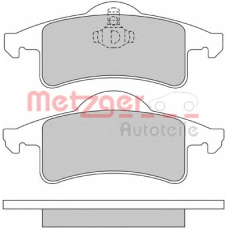 1170254 METZGER Комплект тормозных колодок, дисковый тормоз
