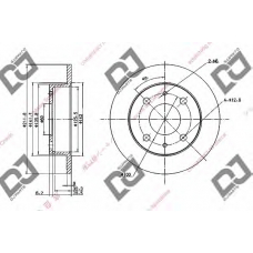 BD1938 DJ PARTS Тормозной диск