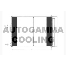 104767 AUTOGAMMA Конденсатор, кондиционер