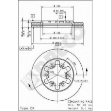 BS 7932 BRECO Тормозной диск