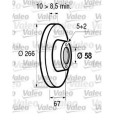 186503 VALEO Тормозной диск