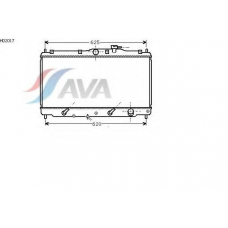 HD2017 AVA Радиатор, охлаждение двигателя