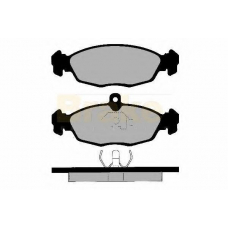 PA597 BRAKE ENGINEERING Комплект тормозных колодок, дисковый тормоз