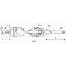 DRS6264.00 OPEN PARTS Приводной вал