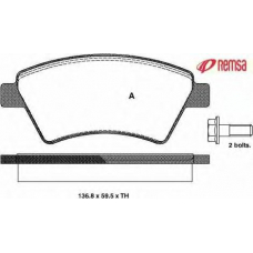 0976.10 METZGER Комплект тормозных колодок, дисковый тормоз