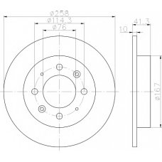 8DD 355 111-451 HELLA PAGID Тормозной диск