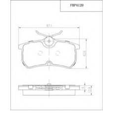 FBP4120 FI.BA Комплект тормозных колодок, дисковый тормоз