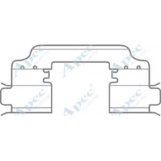 KIT1066 APEC Комплектующие, тормозные колодки