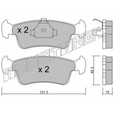 435.0 TRUSTING Комплект тормозных колодок, дисковый тормоз