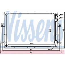 62289 NISSENS Радиатор, охлаждение двигателя