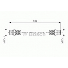 1 987 476 931 BOSCH Тормозной шланг