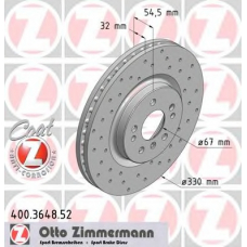 400.3648.52 ZIMMERMANN Тормозной диск