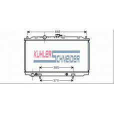 1600851 KUHLER SCHNEIDER Радиатор, охлаждение двигател