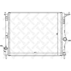 10-25473-SX STELLOX Радиатор, охлаждение двигателя