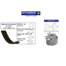 KH 236 HUTCHINSON Комплект ремня грм