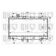 QER2574 QUINTON HAZELL Радиатор, охлаждение двигателя