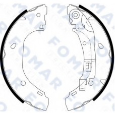FO 9066 FOMAR ROULUNDS Комплект тормозных колодок