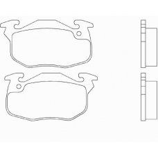 P 61 097 BREMBO Комплект тормозных колодок, дисковый тормоз