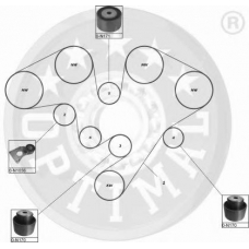 SK-1483 OPTIMAL Комплект ремня грм