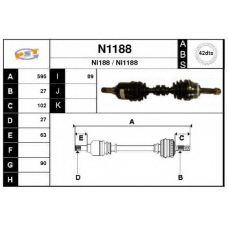 N1188 SNRA Приводной вал