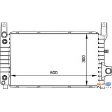 8MK 376 716-031 HELLA Радиатор, охлаждение двигателя