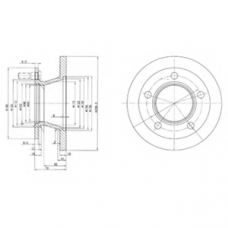 BG2494 DELPHI Тормозной диск