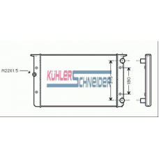 1312301 KUHLER SCHNEIDER Радиатор, охлаждение двигател