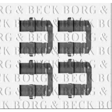 BBK1251 BORG & BECK Комплектующие, колодки дискового тормоза