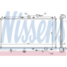 62258 NISSENS Радиатор, охлаждение двигателя