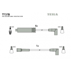 T737B TESLA Комплект проводов зажигания