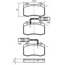 K822902 Vema Комплект тормозных колодок, дисковый тормоз