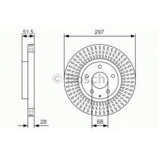 0 986 479 B15 BOSCH Тормозной диск